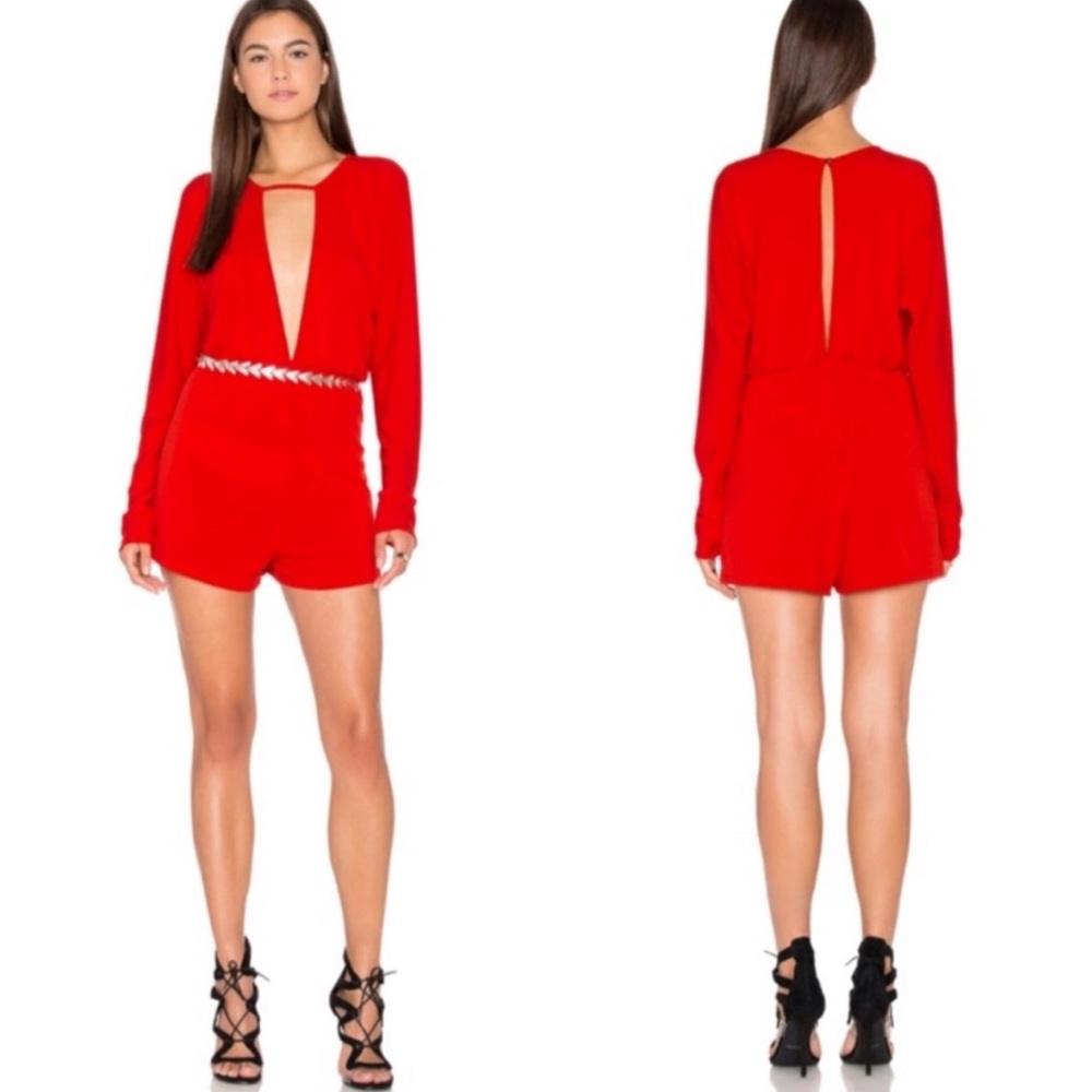 NWT Revolve Motel Red Romper - Sm